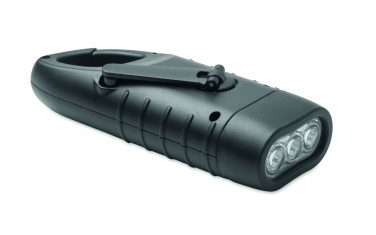 Logotrade promotional merchandise photo of: Solar torch with dynamo crank
