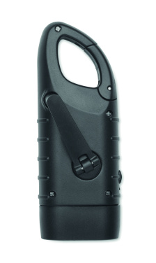 Logotrade promotional products photo of: Solar torch with dynamo crank