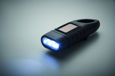 Logotrade promotional item image of: Solar torch with dynamo crank