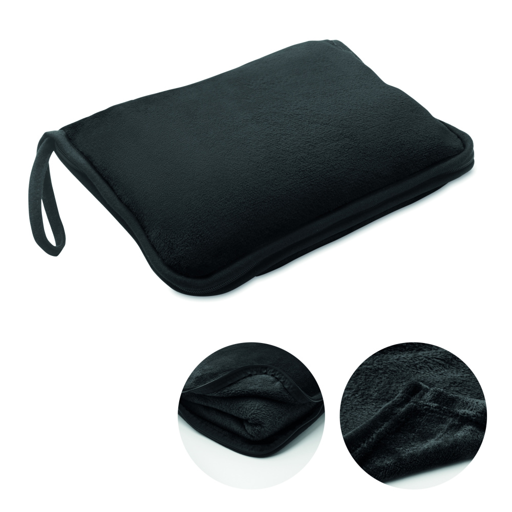 Logo trade advertising products picture of: 2 in 1 travel blanket set