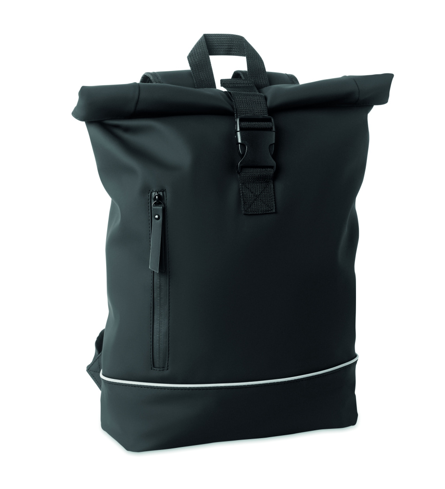 Logotrade promotional product image of: Laptop 15" roll top PU backpack