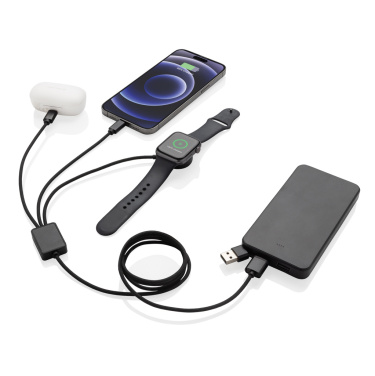 Logo trade promotional items image of: Terra RCS rPET 6-in-1 charging cable with watch charger