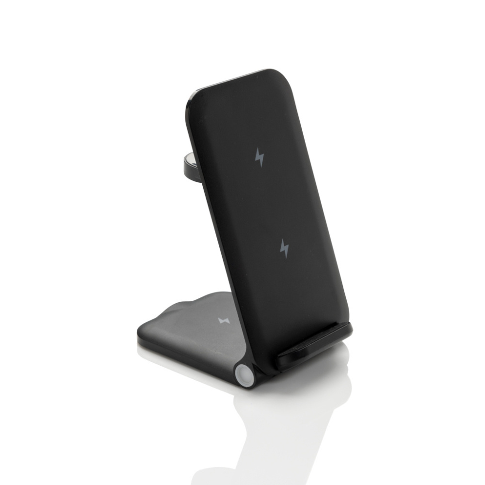 Logotrade advertising product image of: Powerpal 3 in 1 RCS recycled plastic 15W charger