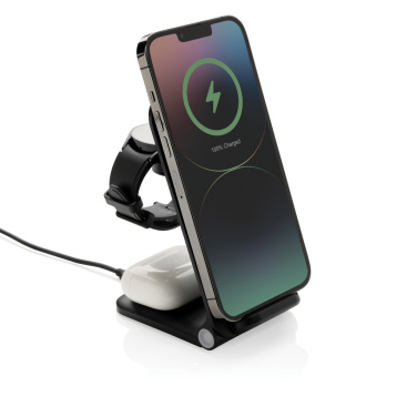 Logo trade promotional items picture of: Powerpal 3 in 1 RCS recycled plastic 15W charger