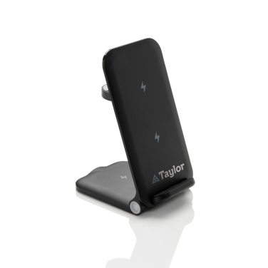 Logotrade promotional merchandise photo of: Powerpal 3 in 1 RCS recycled plastic 15W charger