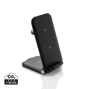 Logotrade advertising product picture of: Powerpal 3 in 1 RCS recycled plastic 15W charger
