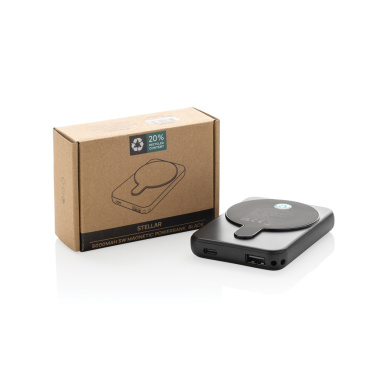 Logotrade advertising product picture of: Stellar RCS recycled plastic 5000 mah 5W magnetic powerbank