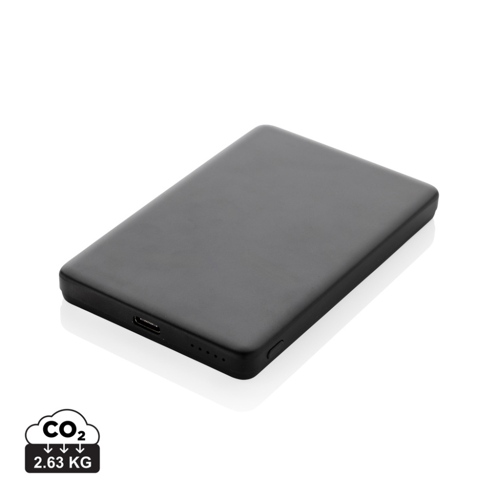 Logo trade promotional gift photo of: Orion RCS recycled aluminum 5000 mah 5W magnetic powerbank