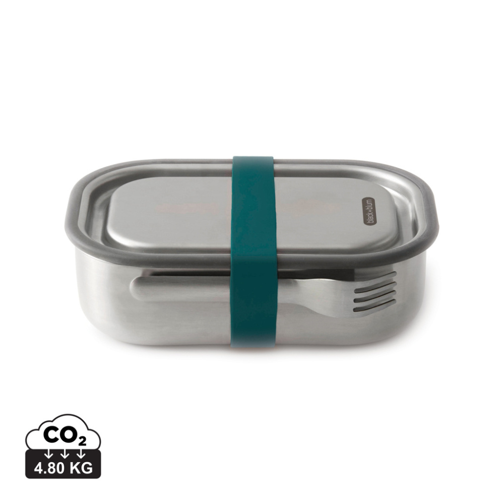 Logo trade promotional products picture of: Black+Blum Stainless Steel Lunch Box Large