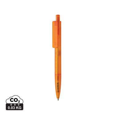 Logotrade advertising product picture of: X3 GRS recycled PC plastic pen frosted