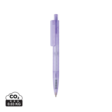 Logo trade promotional merchandise picture of: X3 GRS recycled PC plastic pen frosted