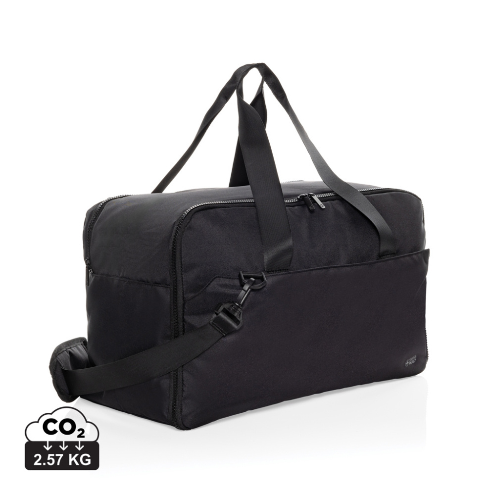 Logo trade advertising products picture of: Swiss Peak Aware™ RPET 15.6 inch laptop weekend bag