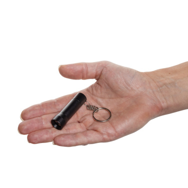 Logo trade promotional item photo of: Flash RCS recycled aluminium keychain torch
