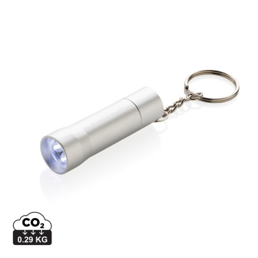 Logo trade advertising product photo of: Flash RCS recycled aluminium keychain torch