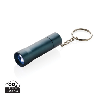 Logotrade promotional item picture of: Flash RCS recycled aluminium keychain torch