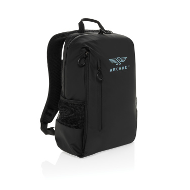 Logo trade corporate gift photo of: Lima Aware™ RPET water resistant 15.6 laptop backpack