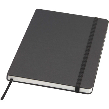 Logo trade business gifts image of: Holm A5 stone paper hard cover notebook with lined pages