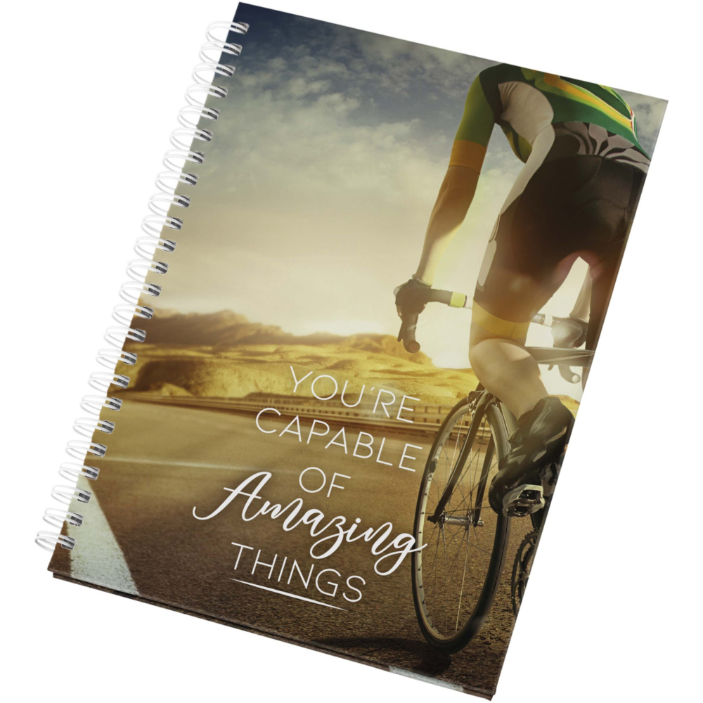 Logo trade corporate gift photo of: Desk-Mate® A5 hard cover undated diary
