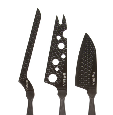 Logotrade corporate gift image of: BOSKA Cheese Knife Set Monaco+ Black