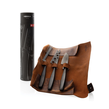 Logotrade corporate gift picture of: BOSKA Cheese Knife Set Monaco+ Black