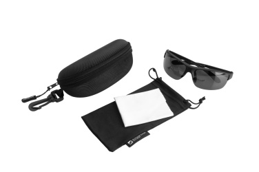 Logo trade promotional gifts image of: Polarized sunglasses MANASLU Schwarzwolf