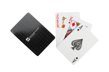 Logotrade corporate gift picture of: Set of playing cards and dice MURRAY Schwarzwolf