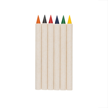 Logotrade promotional item image of: Micki GRS infinity 6pc colouring pencil set