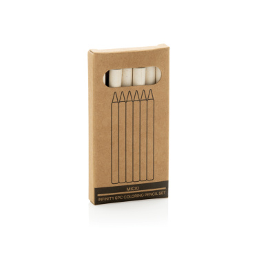 Logotrade promotional gift image of: Micki GRS infinity 6pc colouring pencil set