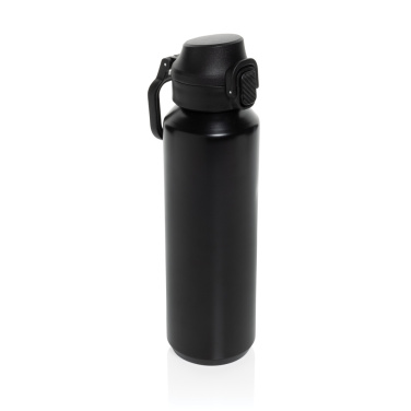 Logotrade promotional gift image of: Via RCS Re-steel lockable sport bottle 600ML