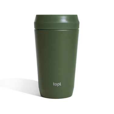 Logo trade promotional gifts picture of: Topl Recycled Steel To Go Tumbler Patented 360 Lid 354ml