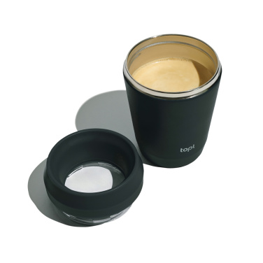 Logo trade promotional giveaways image of: Topl Recycled Steel To Go Tumbler Patented 360 Lid 235ml