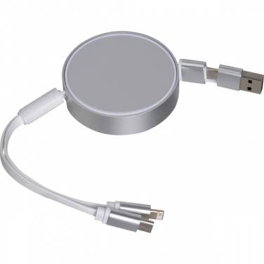 Logotrade promotional giveaways photo of: Charging cable made from recycled aluminum Ostend