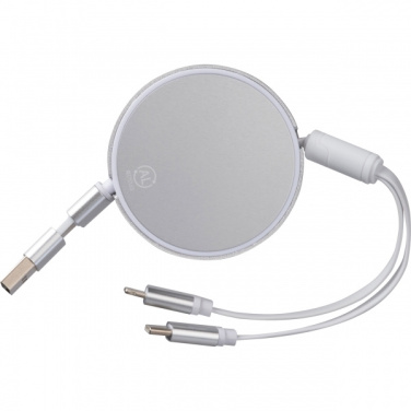 Logotrade promotional products photo of: Charging cable made from recycled aluminum Ostend