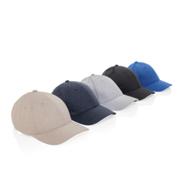 Logotrade promotional merchandise image of: Milo AWARE™ recycled heather 6 panel cap 200gr