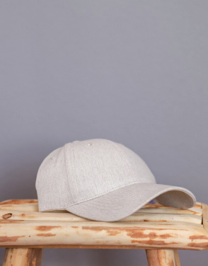 Logotrade promotional item picture of: Milo AWARE™ recycled heather 6 panel cap 200gr