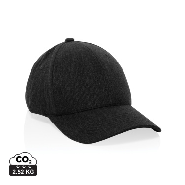 Logo trade business gift photo of: Milo AWARE™ recycled heather 6 panel cap 200gr