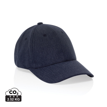 Logo trade promotional gifts image of: Milo AWARE™ recycled heather 6 panel cap 200gr