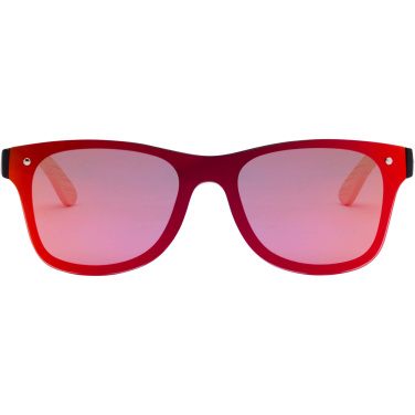 Logo trade promotional item photo of: Tan sunglasses with bamboo temples