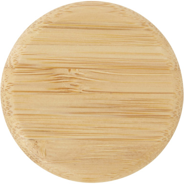 Logotrade promotional gifts photo of: Porto 500 ml glass water bottle with silicone handle and bamboo lid