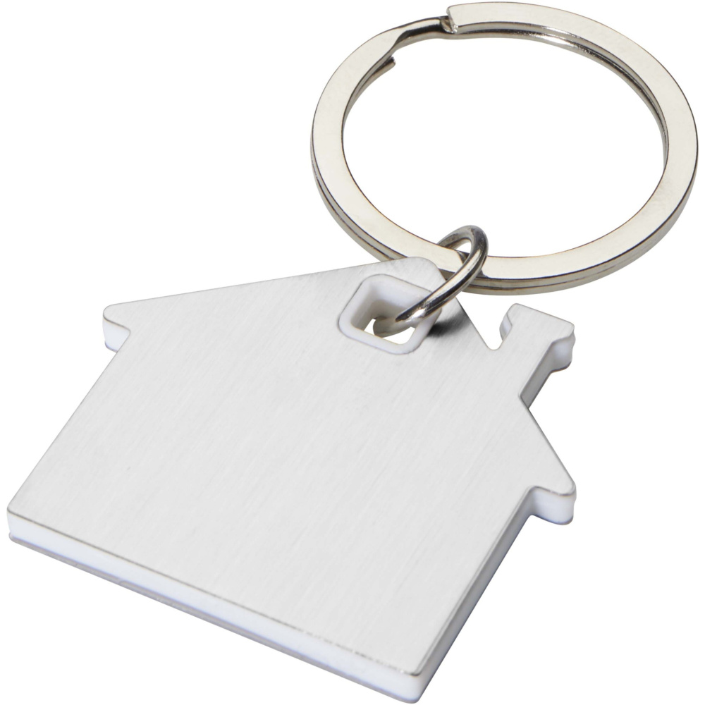 Logo trade promotional giveaway photo of: Nook house-shaped keychain