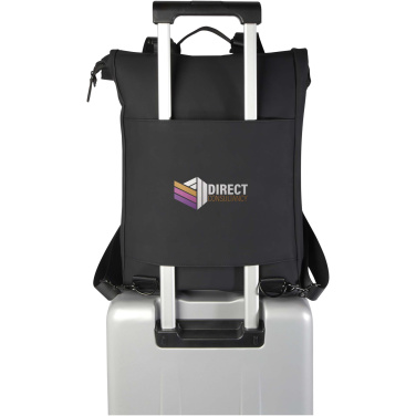 Logo trade promotional merchandise photo of: Turner 15.6" GRS recycled roll-top laptop backpack 12L