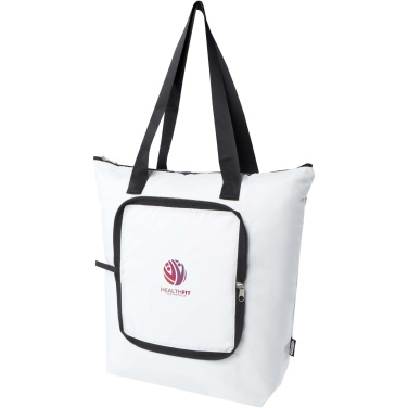 Logo trade promotional merchandise picture of: EcoFold RPET foldable tote cooler bag 15L