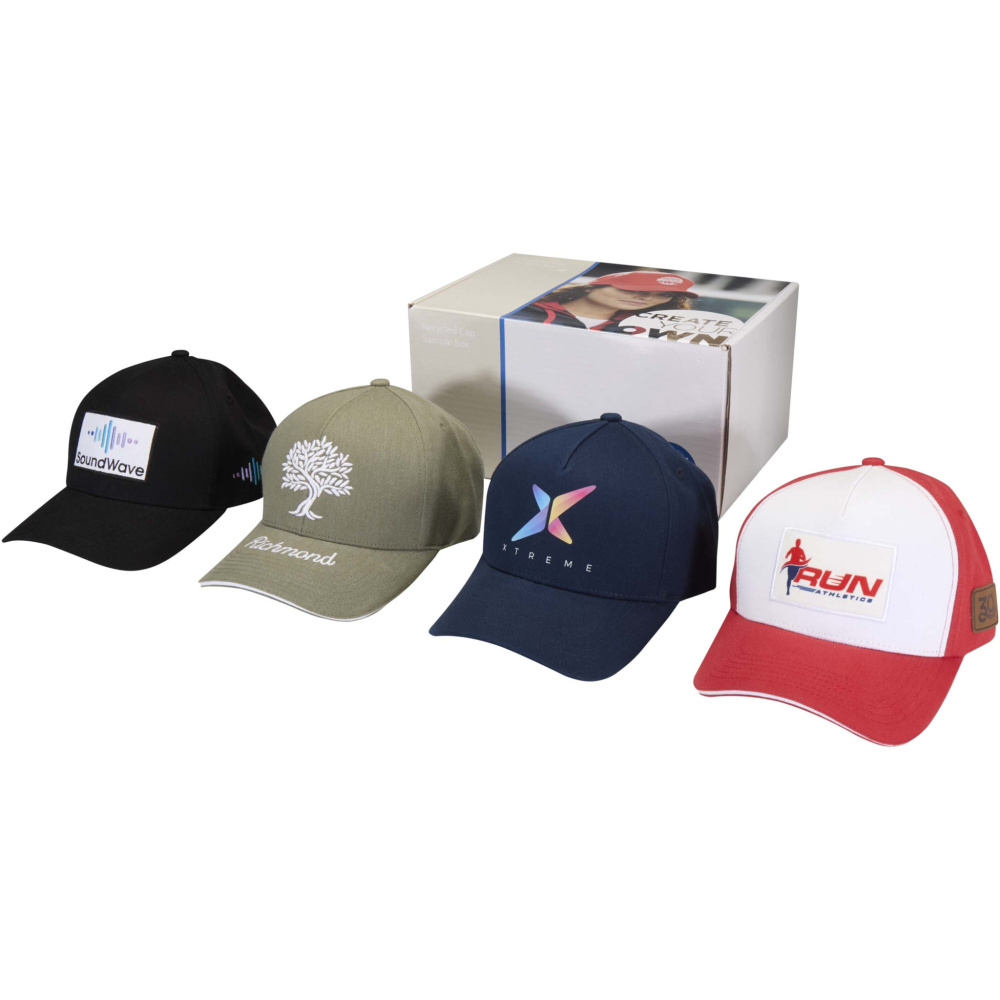 Logotrade promotional products photo of: Recycled caps sample box