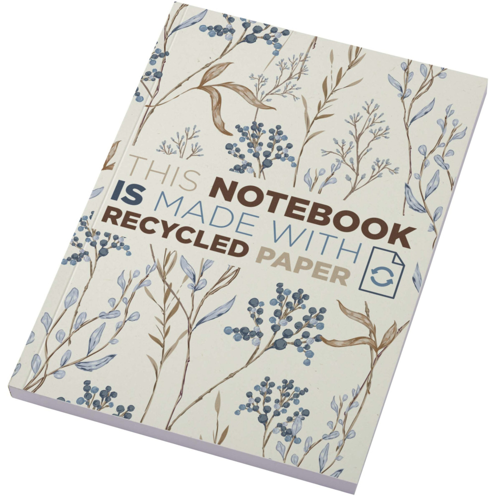 Logotrade promotional merchandise photo of: Novella Austen A5 recycled soft cover notebook - 100 sheets