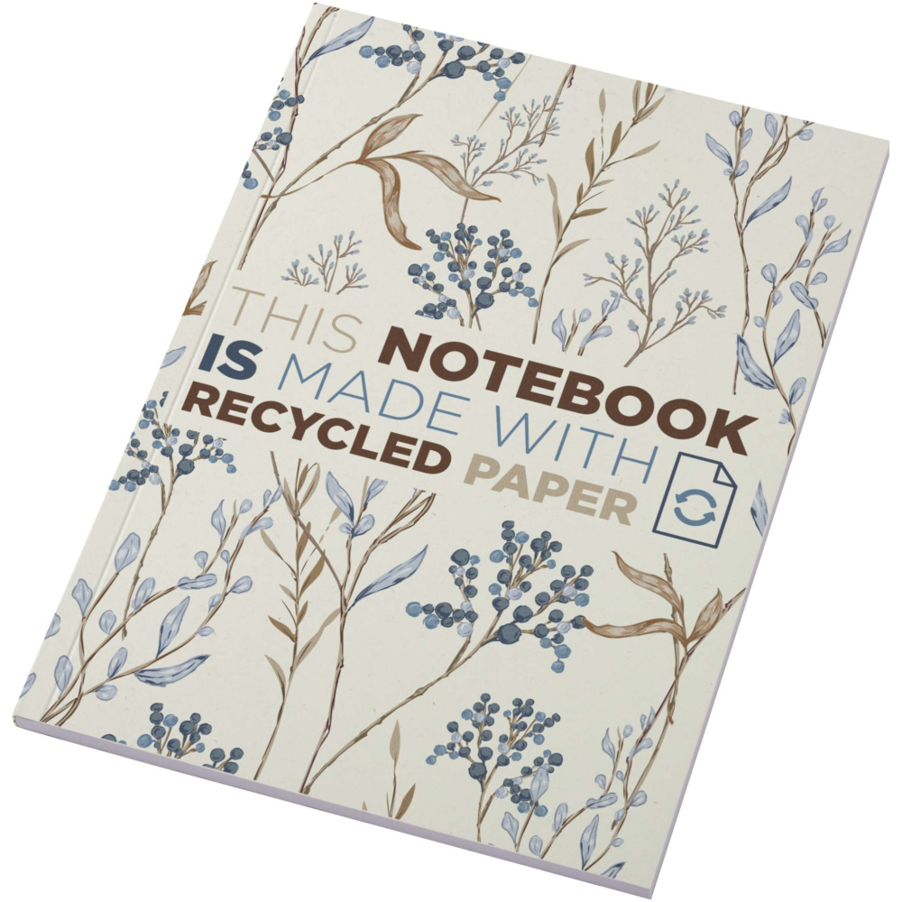 Logotrade promotional item picture of: Novella Austen A5 recycled soft cover notebook - 50 sheets