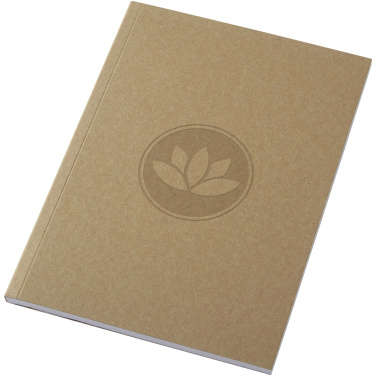 Logo trade promotional giveaway photo of: Novella Austen A5 recycled soft cover kraft notebook - 50 sheets 