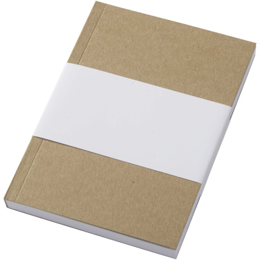 Logo trade promotional giveaway photo of: Novella Austen A6 recycled soft cover kraft notebook - 100 sheets