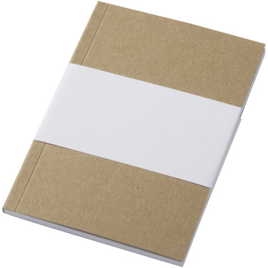 Logotrade promotional product picture of: Novella Austen A6 recycled soft cover kraft notebook - 50 sheets