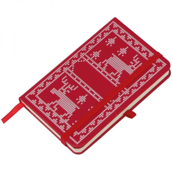 Logo trade corporate gifts image of: A6 Notebook with Christmas design