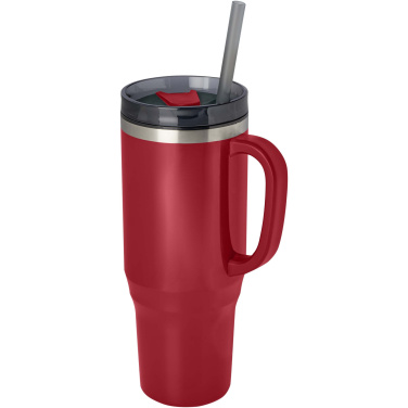 Logotrade advertising product picture of: Melbourne 1200 ml RCS certified insulated tumbler with straw